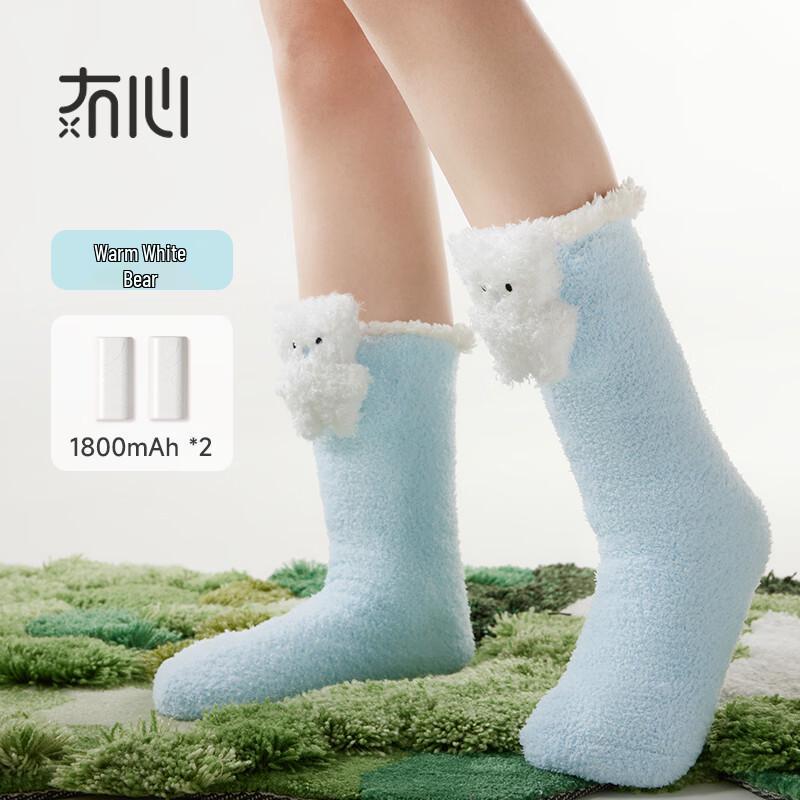 Электрические плюшевые носки с подогревом