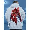 Mobile Suit Gundam Red Mecha Print Hoodie - Men's/Women's Anime Streetwear Y2K Oversized Casual Hooded Sweatshirt Pullover
