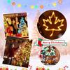 Maple Leaves Pumpkin LED Lights with Suction Cup Halloween Window Lights Halloween Lights Decorations Thanksgiving Decorations