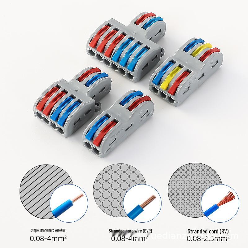 Quick Connector SPL-42/62, 2 In 2 Out Wire Terminal for Downlight and Household Solid