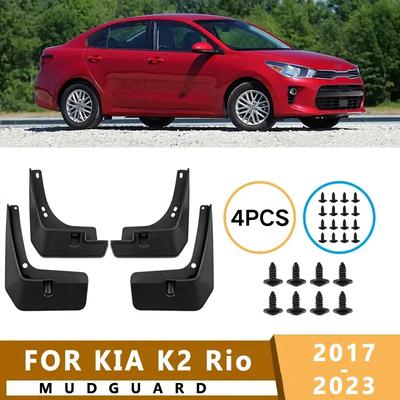 Mud Flaps Fit for KIA K2 Rio 2017- 2018     Mudguards Tire Fenders Splash Proof Accessories Wheel Guards 4ps