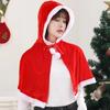 Cosplay Christmas Red Shawl Hooded Xmas Cosplay Hooded Fashion Christmas Cloak Party Costumes