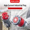 Prise Industrielle Étanche 5 Broches 63A Yucheng