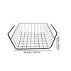 No-drill Closet Storage Basket Under Desk Books Snack Storage Rack Multipurpose Detachable Kitchen Bathroom Hanging Mesh Baskets