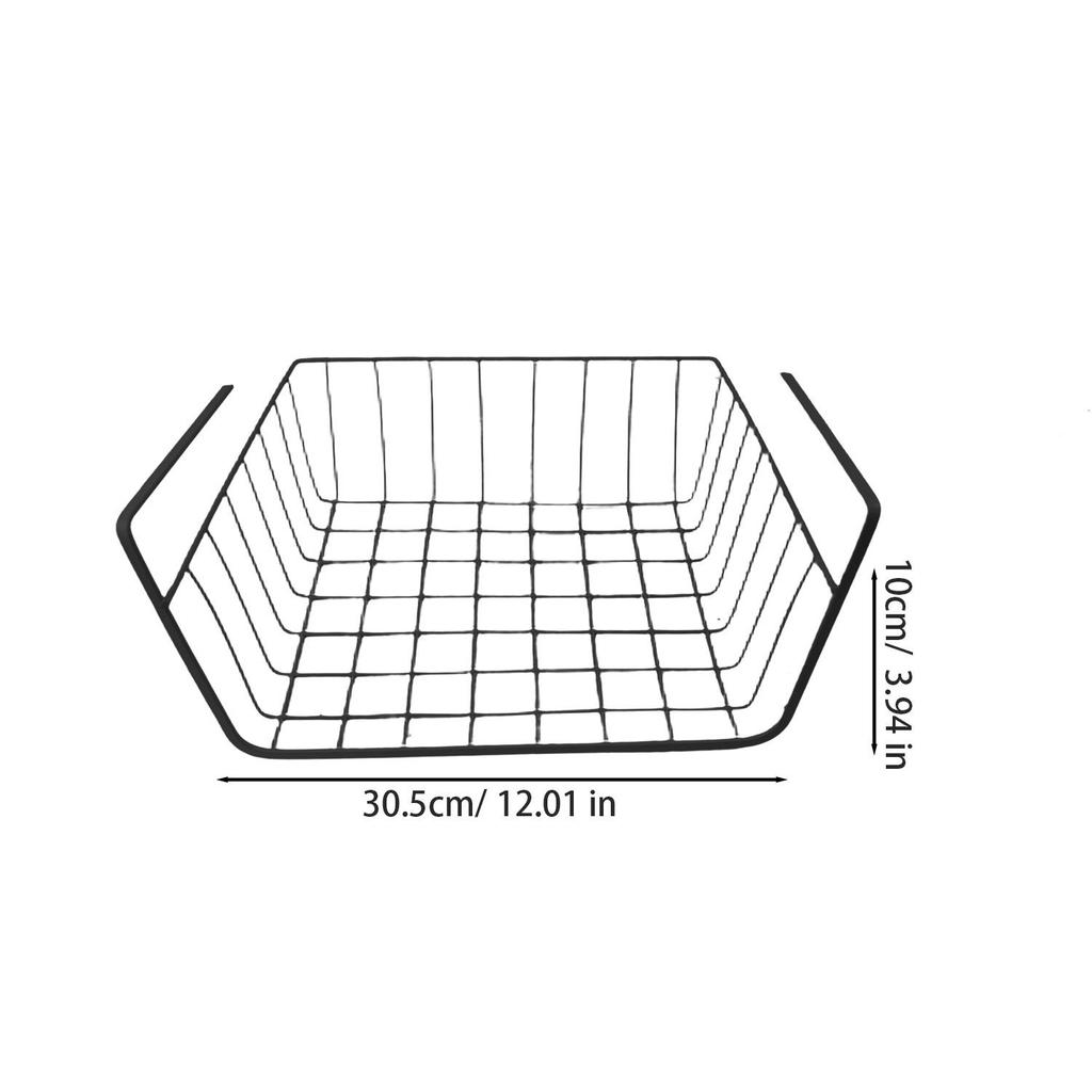 No-drill Closet Storage Basket Under Desk Books Snack Storage Rack Multipurpose Detachable Kitchen Bathroom Hanging Mesh Baskets
