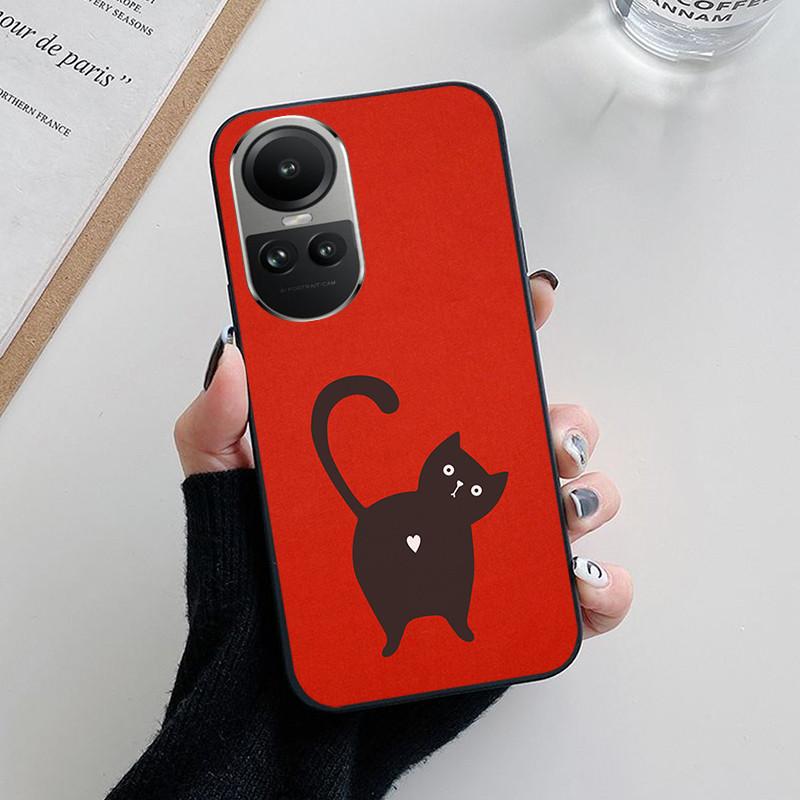 For OPPO Reno 10 5G Case CPH2531 Fashion Soft Silicone Back Cases for OPPO Reno10 Pro Plus CPH2521 Phone Cover etui Fundas Cute