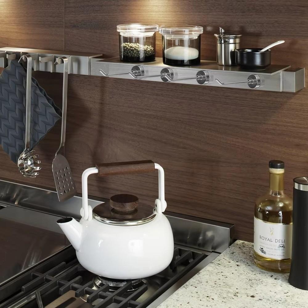 1/5PCS Wall-mounted Metal Strong Magnetic Hook Magnet Holder Kitchen Bathroom Accessories