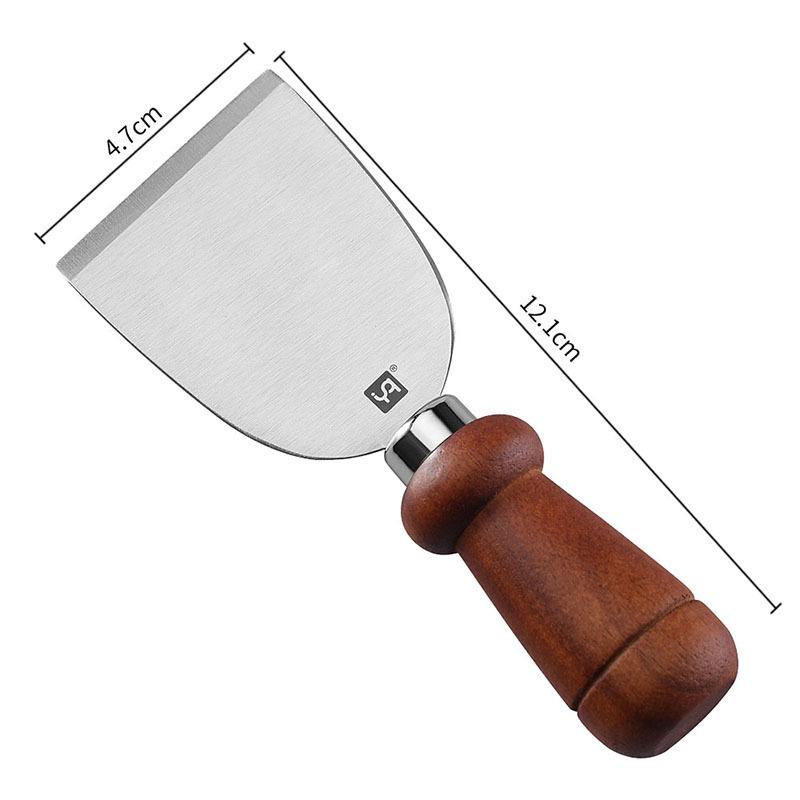 High-Quality Stainless Steel & Acacia Wood Cheese Knife and Fork Set