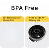 Stainless Steel Protein Powder Shaker Bottle with Steel Ball and Scale Leak Proof Gym Fitness Sport Whey Shakes Cup