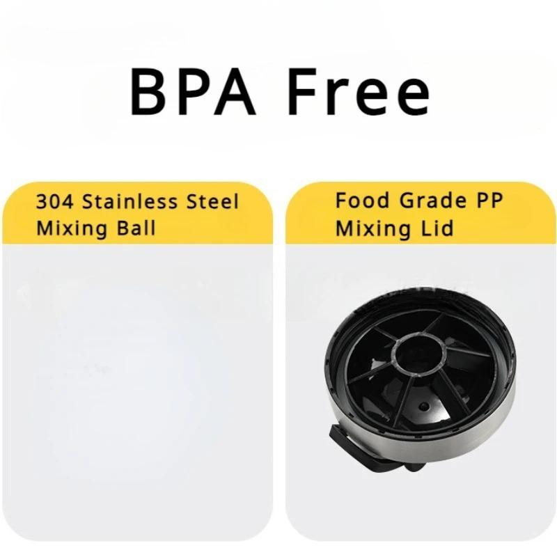 Stainless Steel Protein Powder Shaker Bottle with Steel Ball and Scale Leak Proof Gym Fitness Sport Whey Shakes Cup