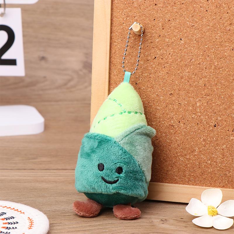 Série de Pelúcias de Vegetais Boneco Brócolis, Cebolinha, Brotos de Bambu, Repolho, Boneco Milho Chaveiro Pingente Presentes
