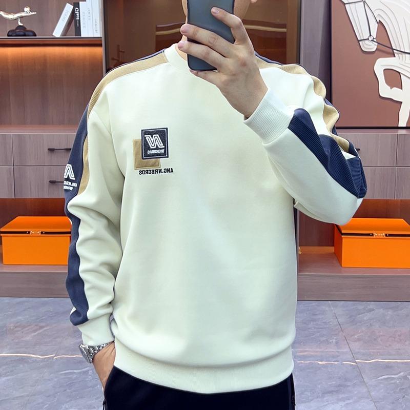 Round Neck Sweatshirt For Men In Spring And Autumn New Autumn And Winter Men'S Long Sleeves