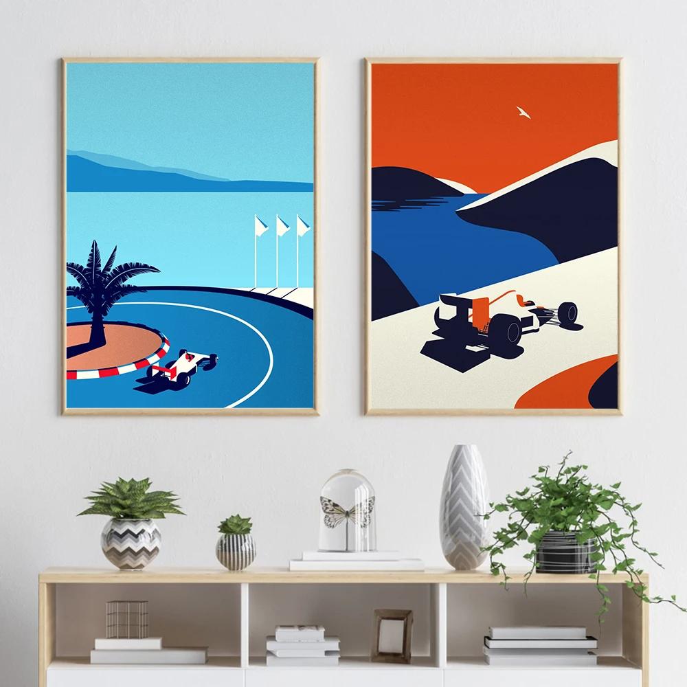 Classic 911 Cars Poster Red Yellow Green White HD Art Print Nordic Canvas Painting Modern Wall Picture Living Room Home Decor