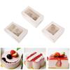 10Pcs Cupcake Boxes Cake Boxes with Clear Window 2/4/6 Holes Muffin Boxes for Holidays Weddings Birthdays Party Favors