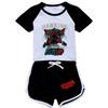 5383 Kinder Jungen Mädchen Demogorgon Print T-Shirt Shorts Sport Trainingsanzug Kleidung Set