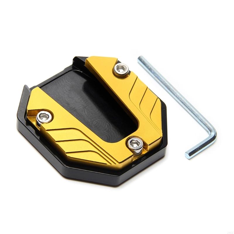 28GC Motorcycle Bike Kickstand Extender Foot Side Stand Extension Plate Pad Part