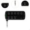 Mini Portable Bass Headphone Amp Plug and Play Small Silent Lightweight Built-in 3 Effects for Live