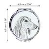 Saluki, Persian Greyhound, Arabian hound- Pocket mirror with a dog, personalized mirror for a purse, compact mirror with Art-Dog brand print. – Makeup