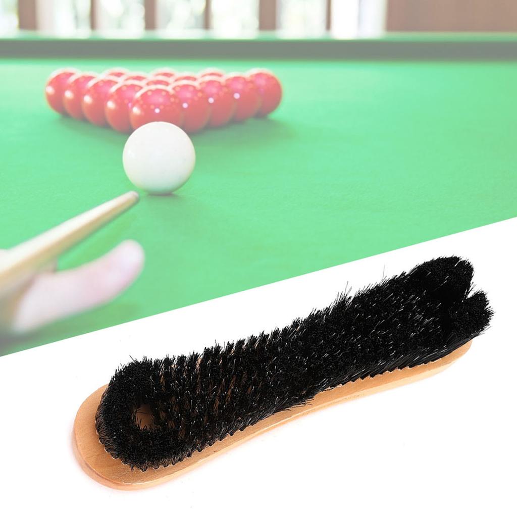 1 Pcs Wooden Handle Pool Billiard Snooker Table Brush Hair Sweep Rail Clean Tool Cleaning Accessory