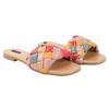 Shoetopia Damen und Tan Mädchen Flache Sandale-Eu41
