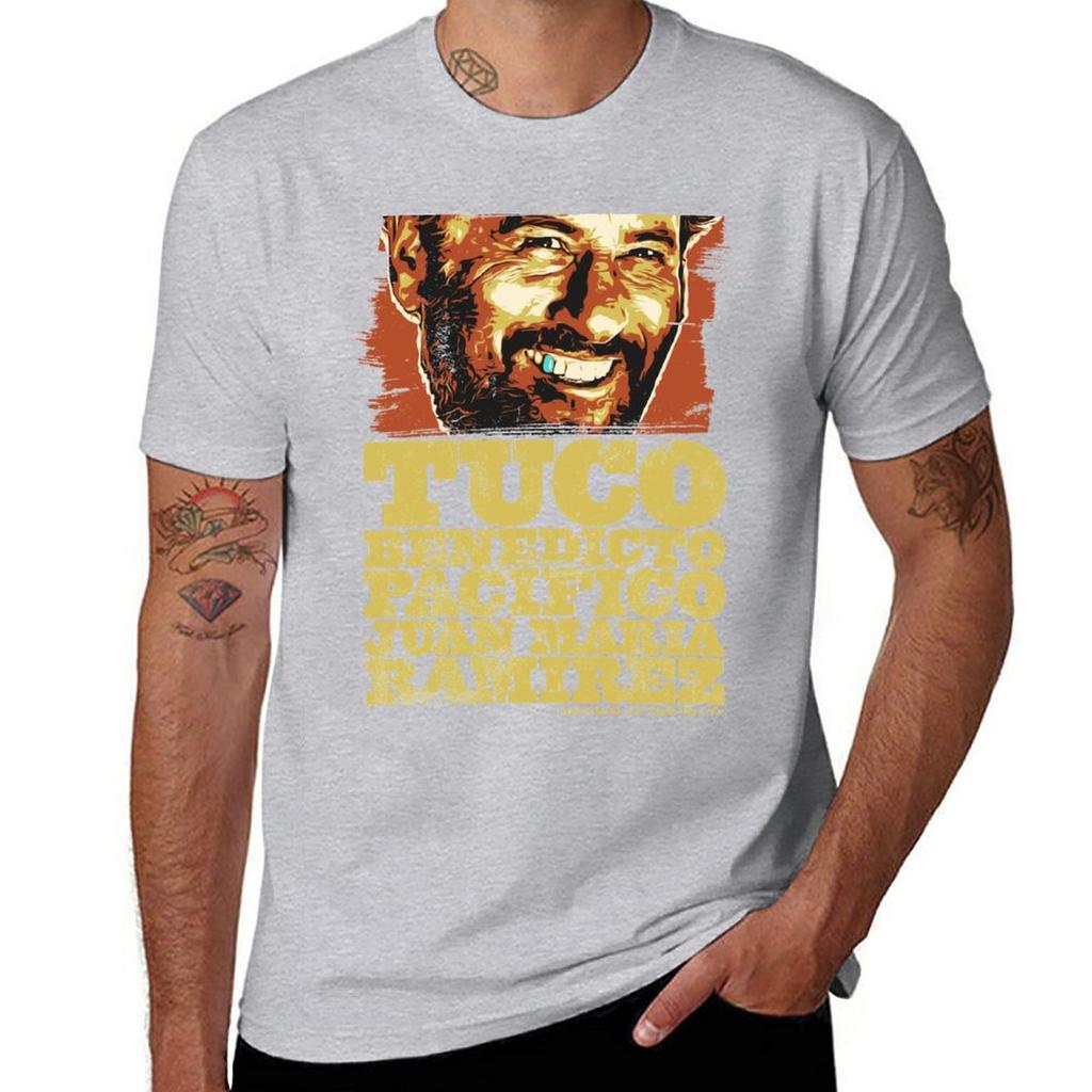 Tuco Benedicto Pacifico Juan Maria Ramirez The Good The Bad and The Ugly T-shirt sublima plusstorlekar smal passform t-shirts för män