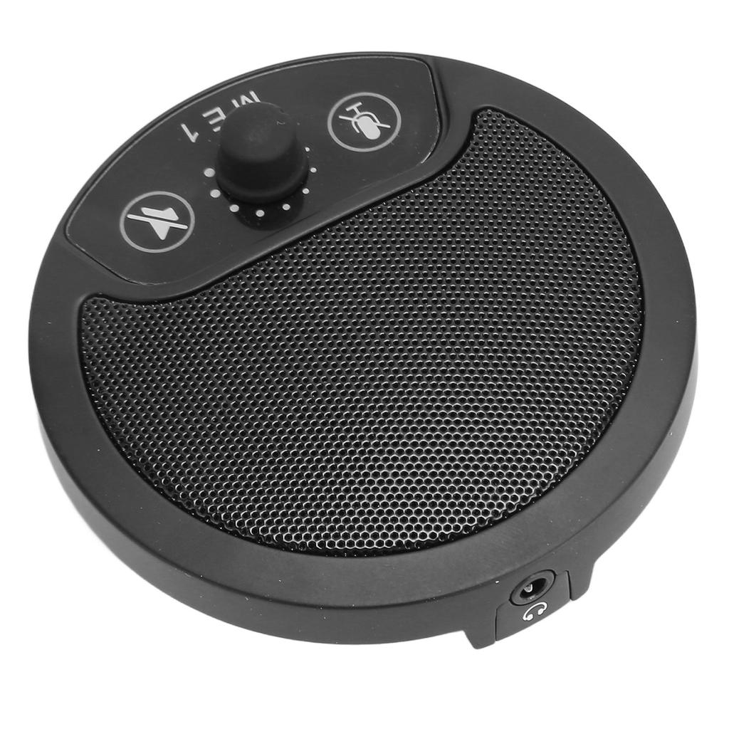 USB Conference Microphone Professional 360 Degree Omnidirectional Plug and Play Mute Condenser