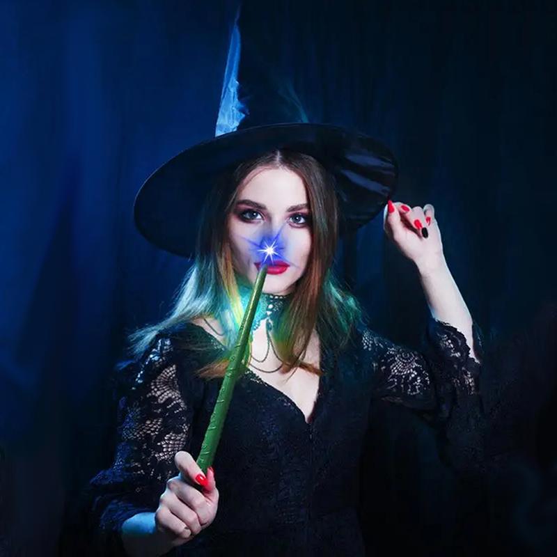 1PC Halloween Witch Hat Black Folds Wizard Hats Halloween Decorations Masquerade Party Carnival Costume Cosplay Props TMZ