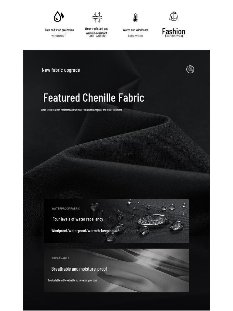 Męska modna kurtka casual ze stójką na wiosnę/jesień 2024