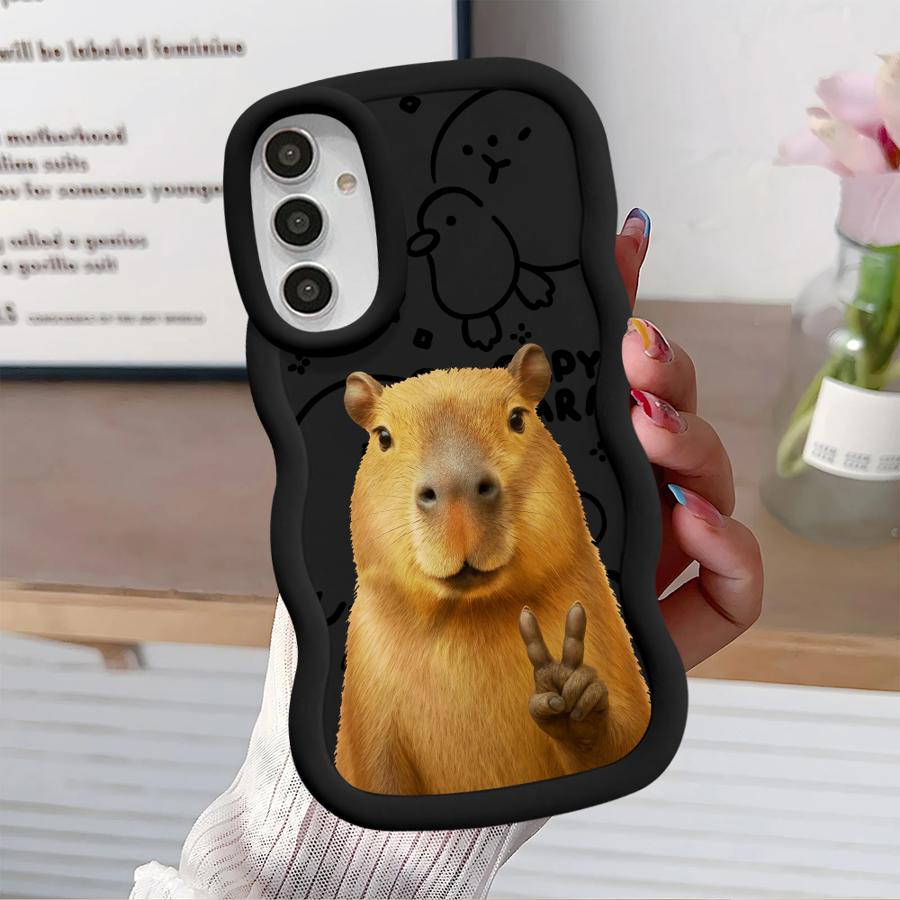 Capybara Cute Fashion Soft Phone Cover Case for Samsung Galaxy A21s A12 A52 A15 A16 A13 A11 A14 A06 A04 A05 A22 A33 A03 A53 A23