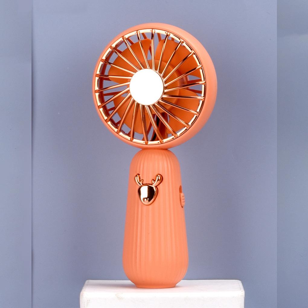 Fan Portable Stylish Battery Operated Handheld Rechargeable Solid Color Handled Washable Indoor Outdoor Reading Sports Fans