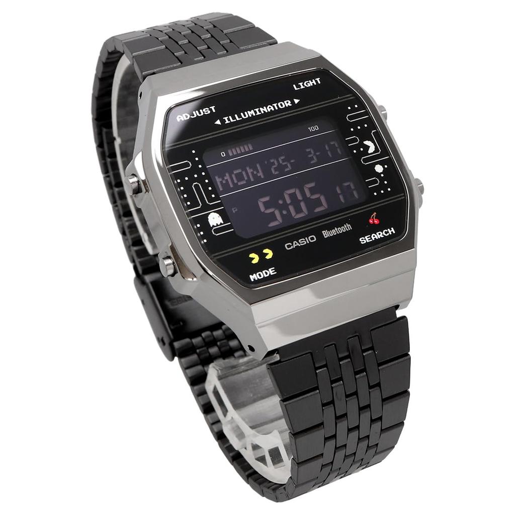 Casio PAC-MAN Collaboration Digital Watch with Bluetooth and Step Tracker ABL-100WEPC-1B (Parallel Import)