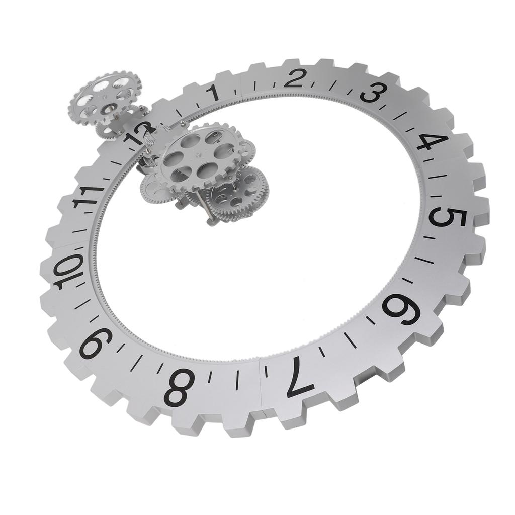 3D Bewegliche Gr Uhr Retro Große Hängende Gr Uhr Mechanisches Stundenrad Wandkunst Dekorationsuhr