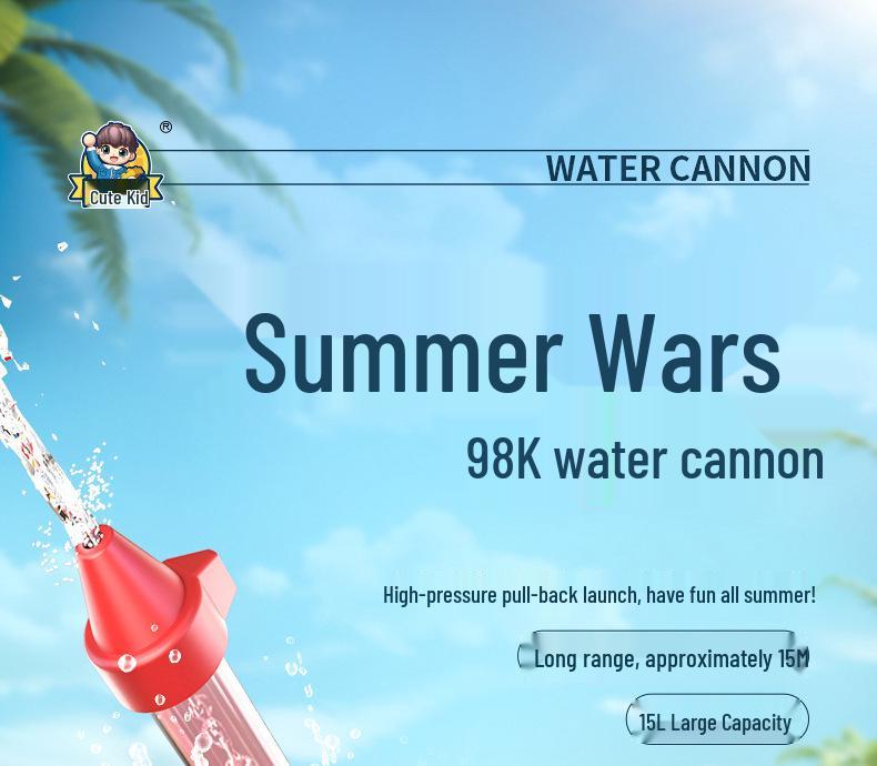 Large Capacity High-Pressure Backpack Water Gun Toy