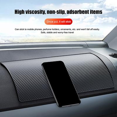 Alfombrilla Adhesiva Antideslizante para Salpicadero de Coche Estilo de Coche Interior de Coche Alfombrilla Antideslizante Resistente al Calor Soporte para Teléfono Gafas de Sol para Salpicadero de Coche