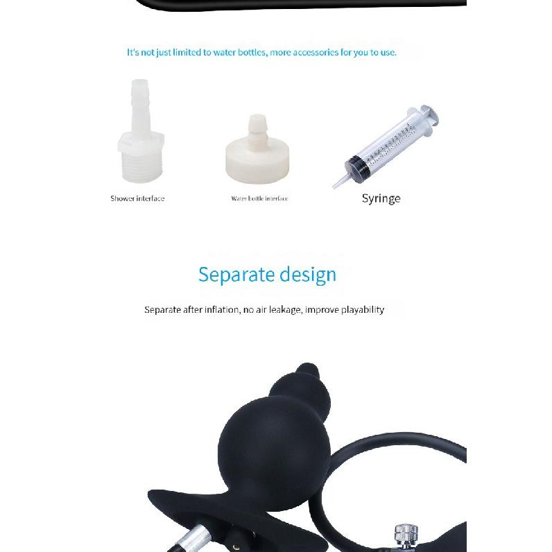 Wasserspray, aufblasbarer Analplug, Analeinlaufreiniger, Analexpander, Hinterhof, Zugperle, Analplug für Erwachsene, SM, alternativer Sex