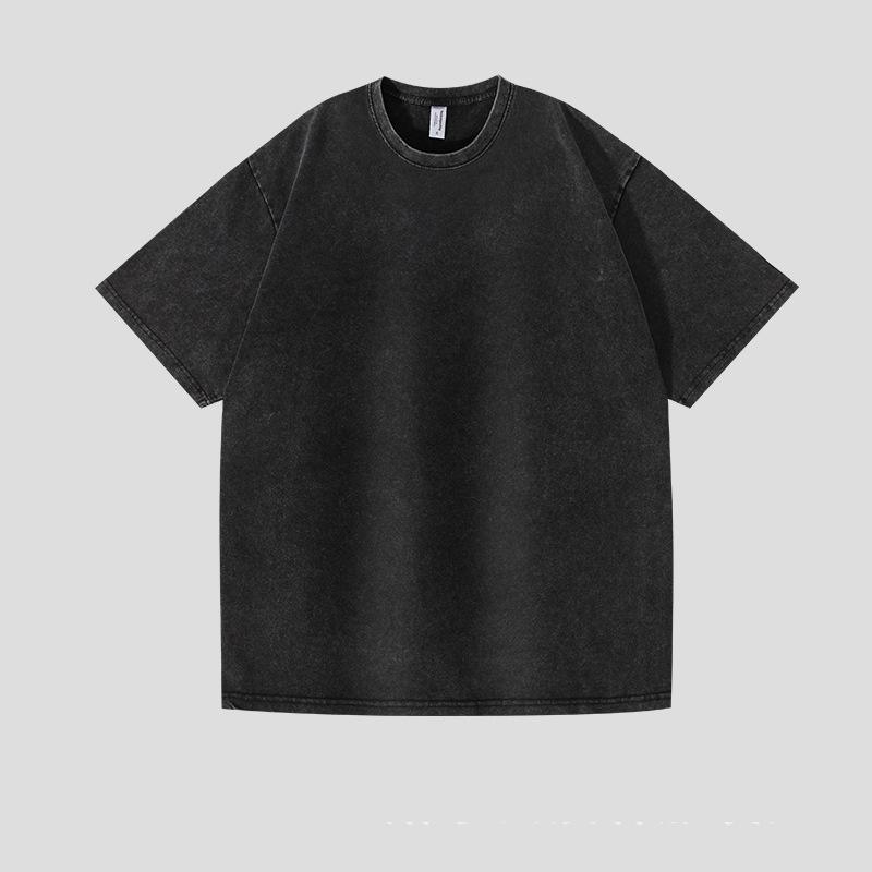 Summer Washed Vintage T-Shirts Street Hip Hop Retro Punk TShirt Women Harajuku Casual Cotton Short Sleeve Wash Top