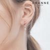 [CRANNE] 14K GF Flower Stone One-Touch Earrings C24EGF193