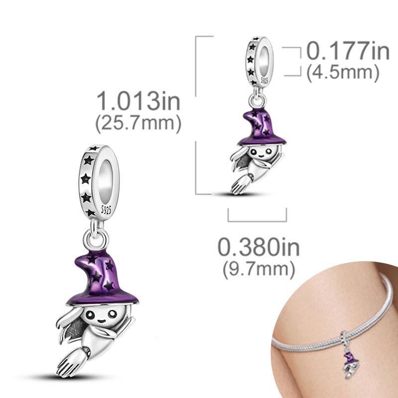 New Copper Halloween Skull Pumpkin Charm Bead Fit Original Pendant Bracelet Diy Halloween Holiday Decoration Souvenirs