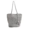 Trendy Large Capacity Woven Straw Bag with Tassels - Women's Versatile Beach & Casual Shoulder Bag