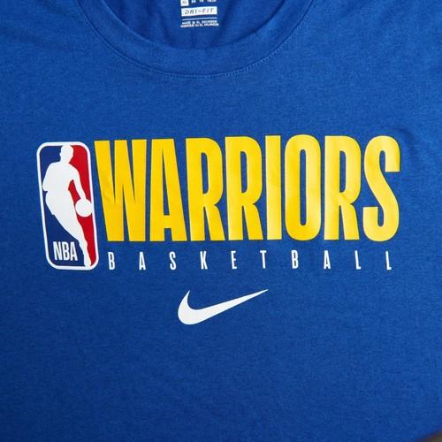 Nike Letter Logo Breathable Short Sleeve T-Shirt Golden State Warriors Unisex