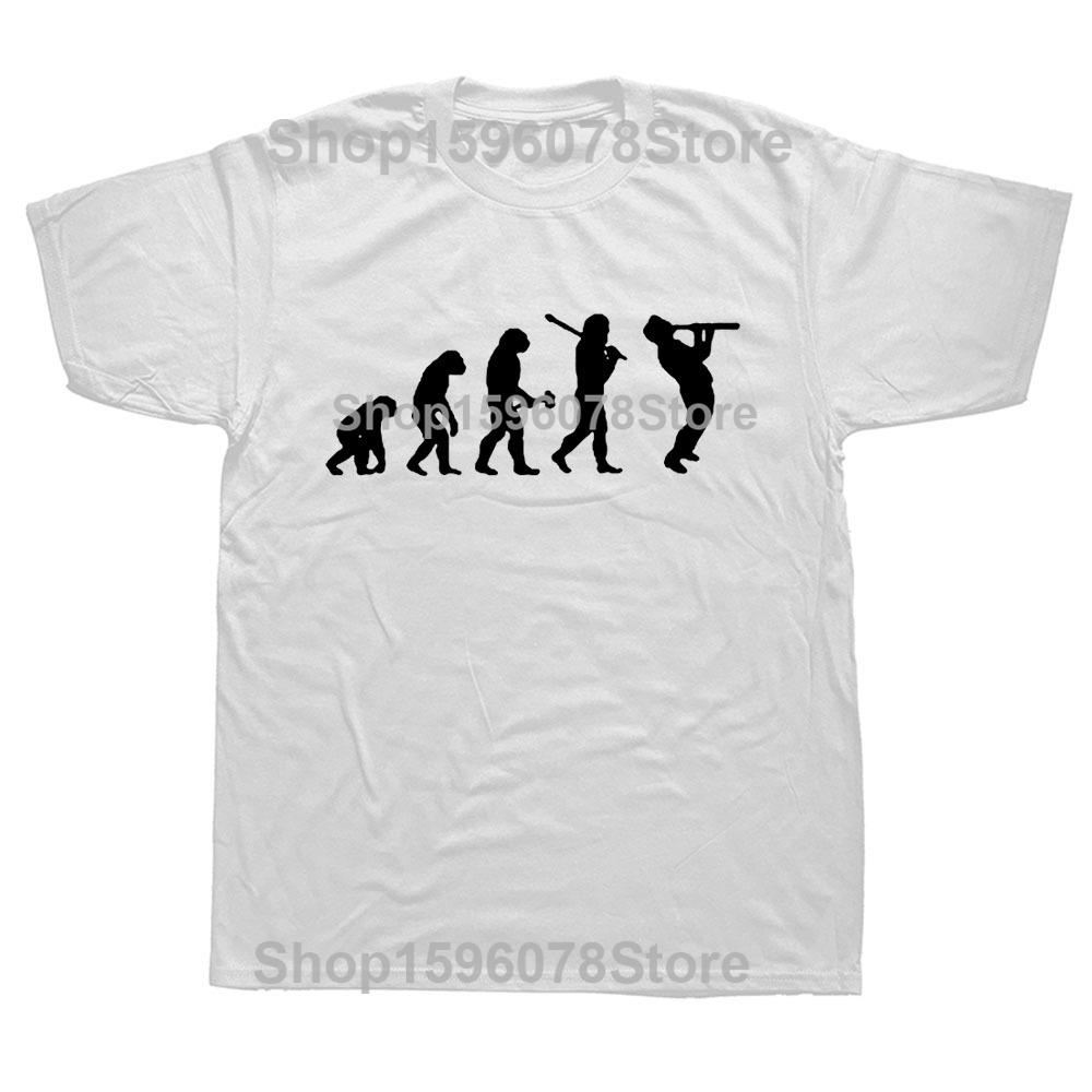 Clarinet Oboe Player Clarinetist Oboist Evolution Print T-Shirt Summer Casual Top Tee Printed T Shirt Fashion