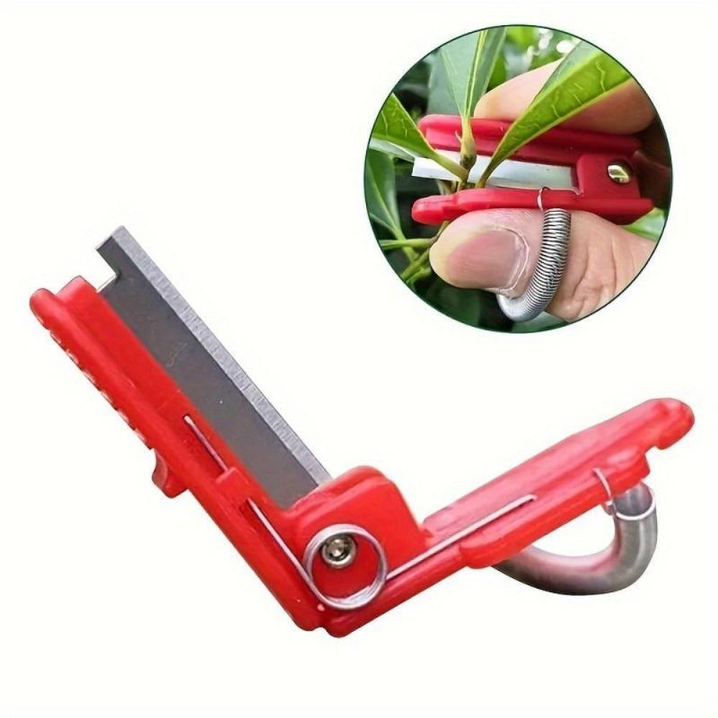 2Pcs Multifunctional Garden Thumb Picking Knife for Tea Leaf Fruit Harvest Farm Orchard Hand Plucking Tool