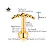 ASTM F136 G23 Titanium Snake Bee Drop Threadless Piercing Moon Cross Push In Labret Stud Flower Leaf Pin Daith Conch Earring 16G