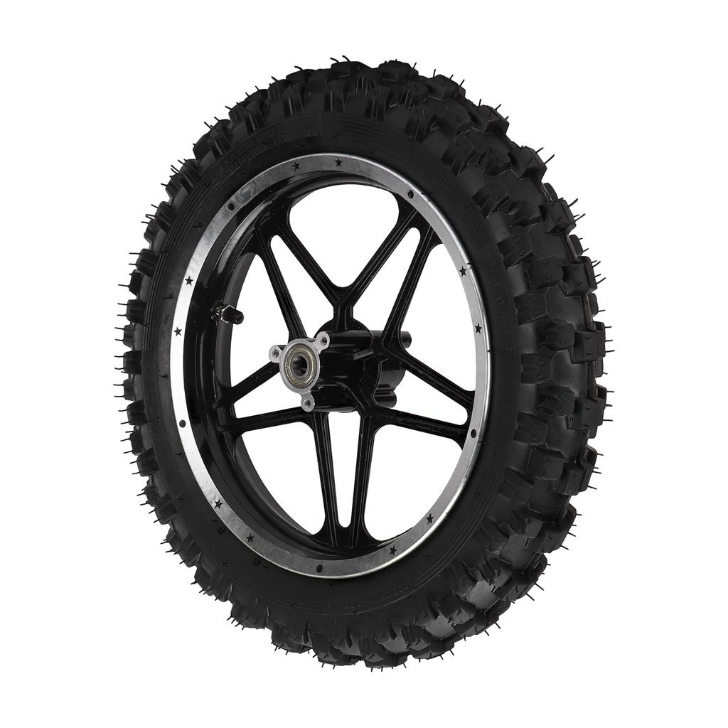 2.5‑10in Rear Wheel Steel Alloy Replacement for Mini Pocket Bike Motorcycle Black