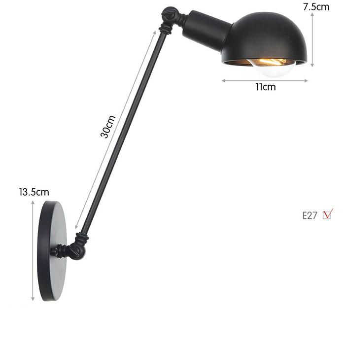 Loft Industrial Adjustable Long Swing Arm Wall Lamp Fixture Vintage Edison Bulb Wandlamp Lamparas De Pared Lights Lampen Sconce