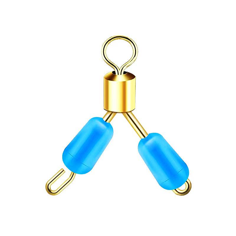 Tangle-Free Quick Fork Leader Clip - 3-Way Silicone Splitter Connector