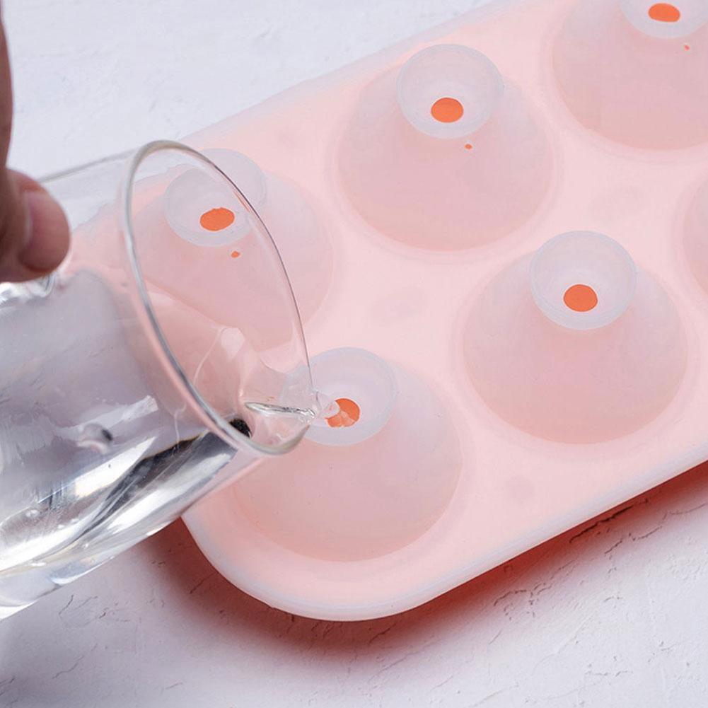 Food Grade Silicone Egg Mold Ice Cube Tray Dual Use Freezer Easy Foldable Safe Oven Stick For H A1M3