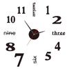 Kreative rahmenlose DIY Wanduhr Wandtattoo Home Stille Uhr Wohnzimmer Büro Wanddekoration