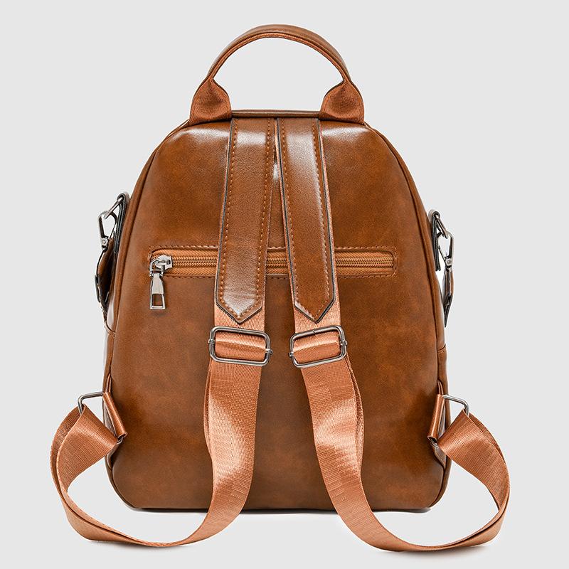 Neuer Damenrucksack aus weichem Leder - Damenhandtasche mit großem Fassungsvermögen, weich, wasserdicht und modisch, geeignet für Reisen und den täglichen Gebrauch