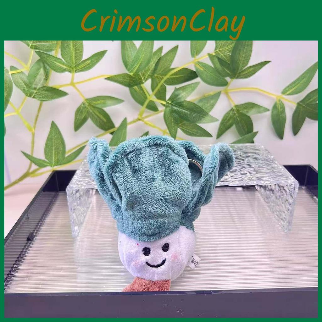 Plush Vegetable Whimsical Keychain Broccoli Corn Garlic Onion Charming Toy Soft